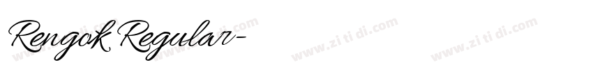 Rengok Regular字体转换 Rengok Regular字体转换